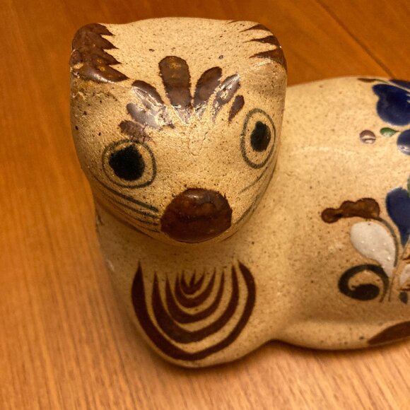 Vintage Tonala Pottery Handpainted Cat - Picture 3 of 7